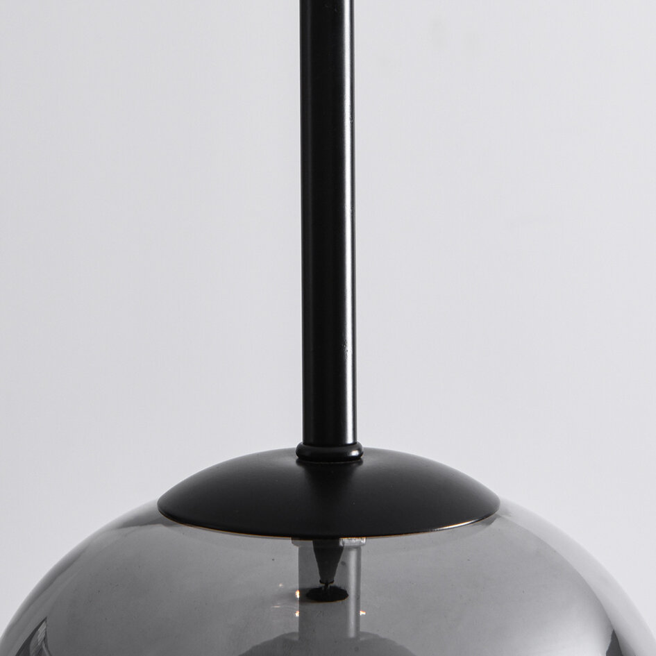 Lampa wisząca Topel w kształcie klosza – szkło dymne