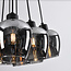12-światło design lampa wisząca czarna z przydymionym szkłem - Ventura