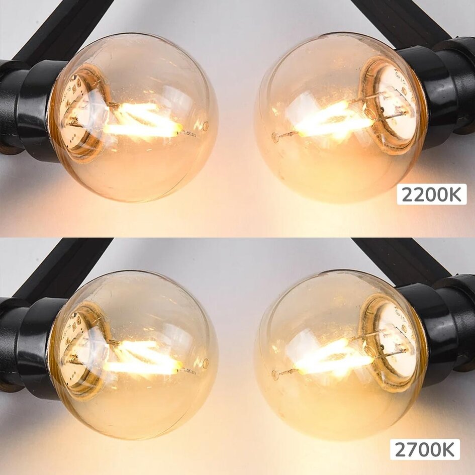 2W Girlanda świetlna zewnętrzna z trójkątnymi lampami LED - Opcja ściemnialna