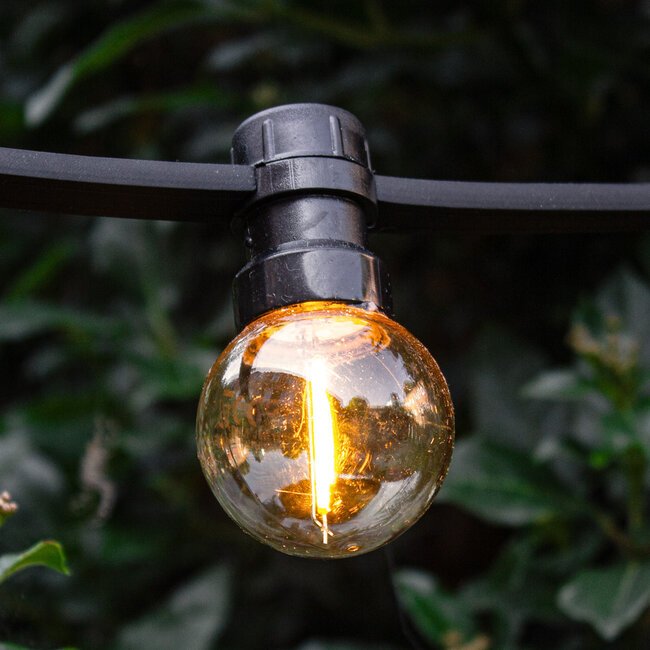 1W girlanda świetlna zewnętrzna z żarówkami LED filament - Opcja ściemnialna