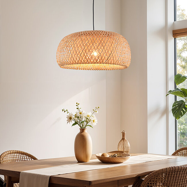 1-światło bambusowa lampa wisząca - Taha