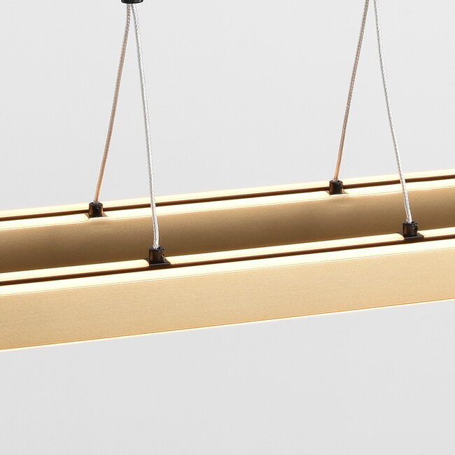 Lampa wisząca Lilia z 3-stopniowym ściemnianiem - czarna ze złotym