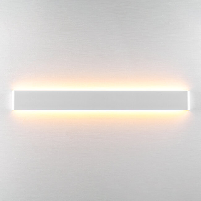 Biały kinkiet z wbudowanym źródłem LED, 83 cm - Norell