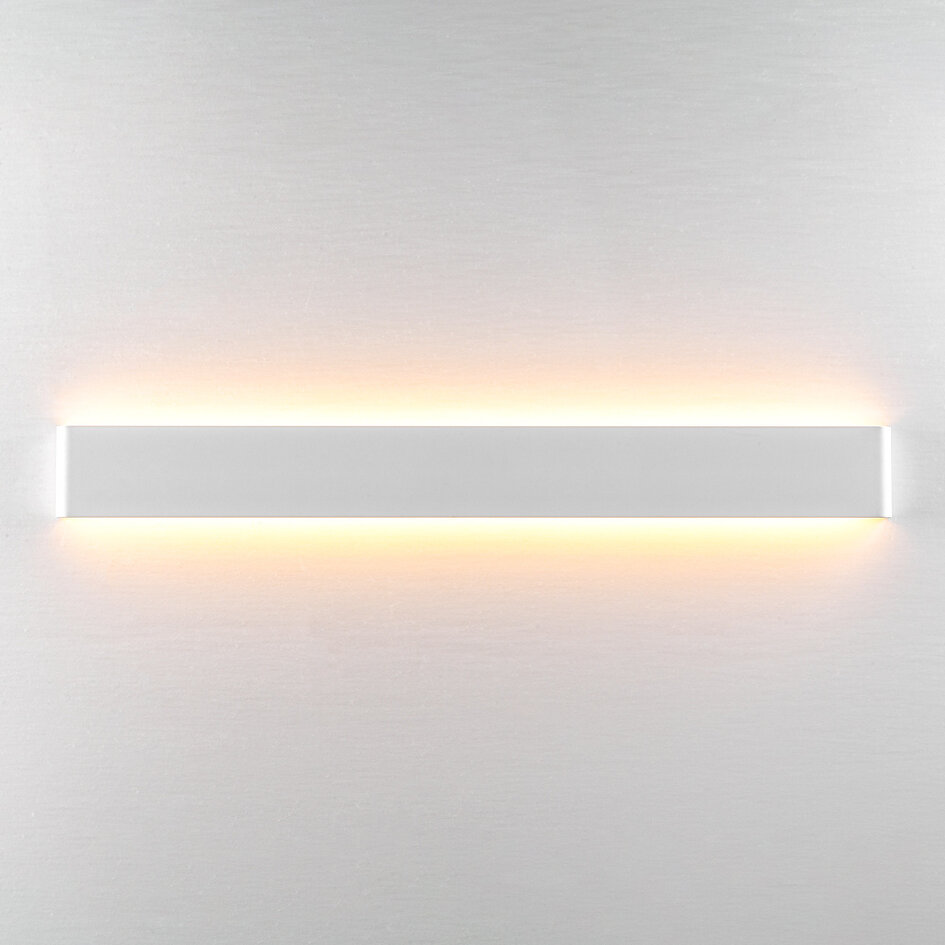 Biały kinkiet z wbudowanym źródłem LED, 83 cm - Norell