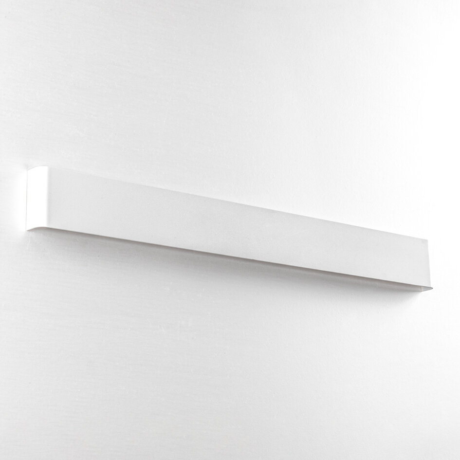 Biały kinkiet z wbudowanym źródłem LED, 83 cm - Norell