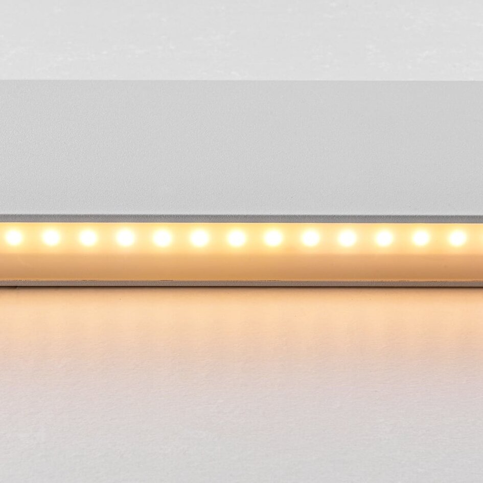 Biały kinkiet z wbudowanym źródłem LED, 83 cm - Norell
