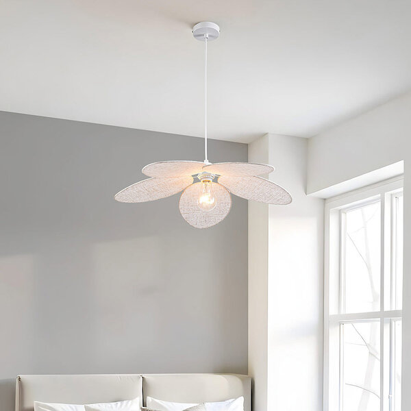 Nowoczesna lampa wisząca z tkaniny Ø60 - Floral