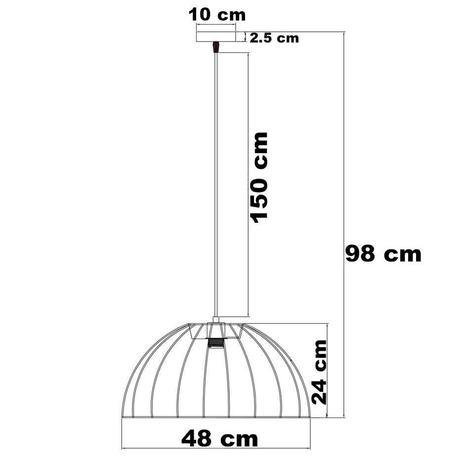 Design lampa wisząca z tkaniny - Karan