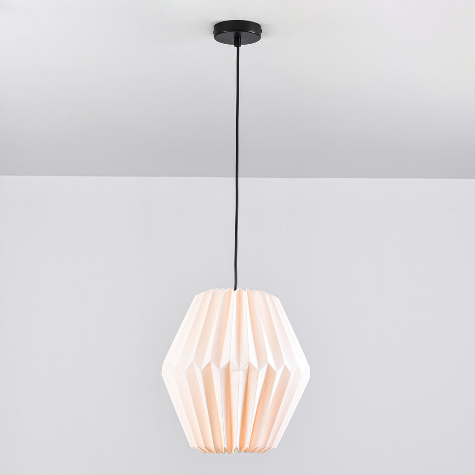 Papierowa lampa wisząca biała - Berlian