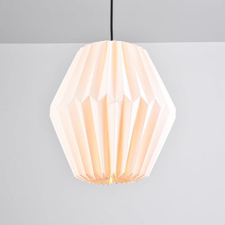 Papierowa lampa wisząca biała - Berlian