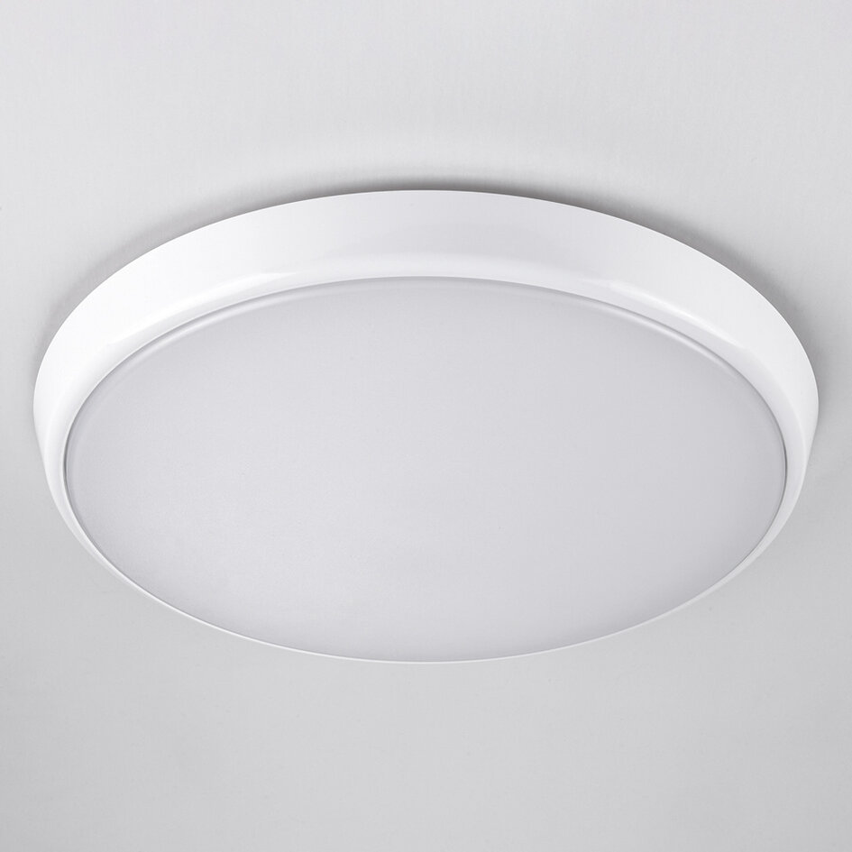 Oprawa sufitowa biała Ø35,2 cm z modułem awaryjnym - przełącznik CCT 3000K/4000K/6000K