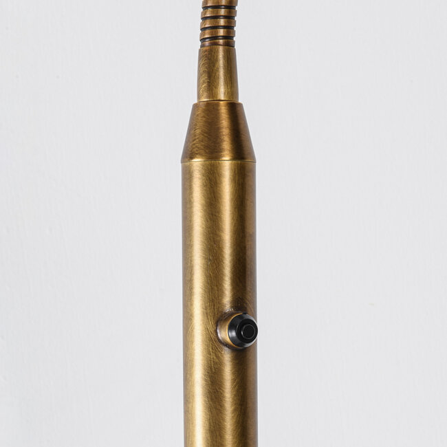 Lampa podłogowa Lumina brązowa z wbudowanymi diodami LED i regulowaną temperaturą barwową