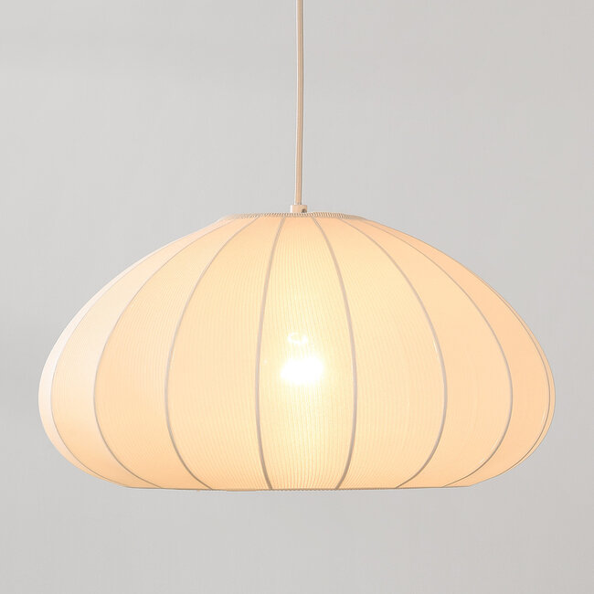 Lampa wisząca materiałowa Mesh - beżowa