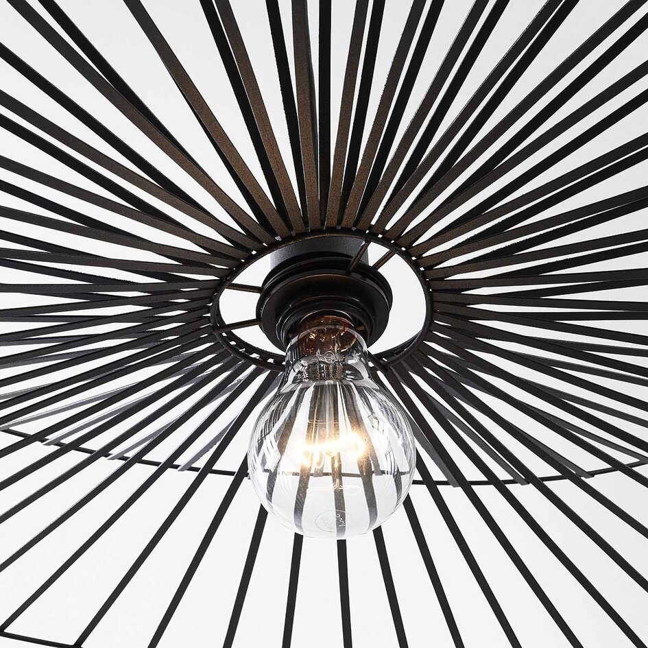 Lampa wisząca Novaire z czarnego metalu