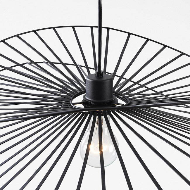 Lampa wisząca Novaire z czarnego metalu