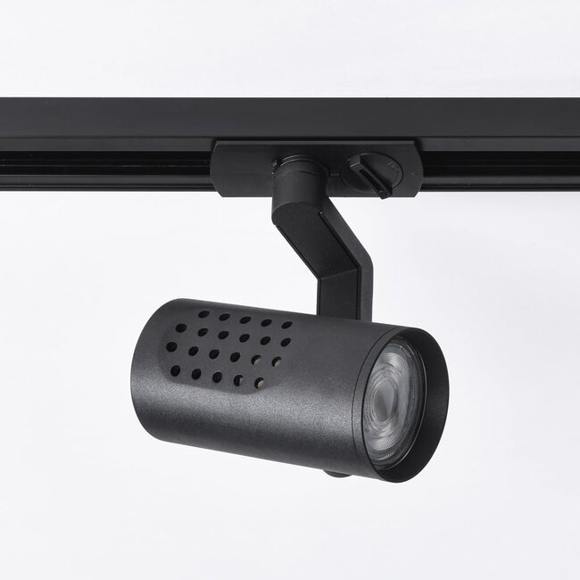 Design 1-fazowy system szynowy 3 metry z reflektorami Fem - czarny