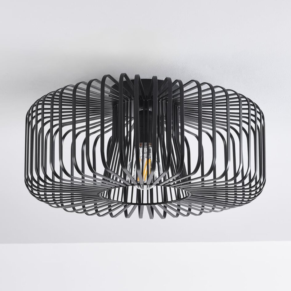 Lampa sufitowa Metallo – 1-punktowa, czarna