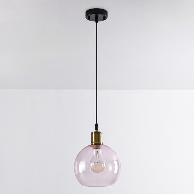 1-światło lampa wisząca Liya - czerwone szkło wariant 1