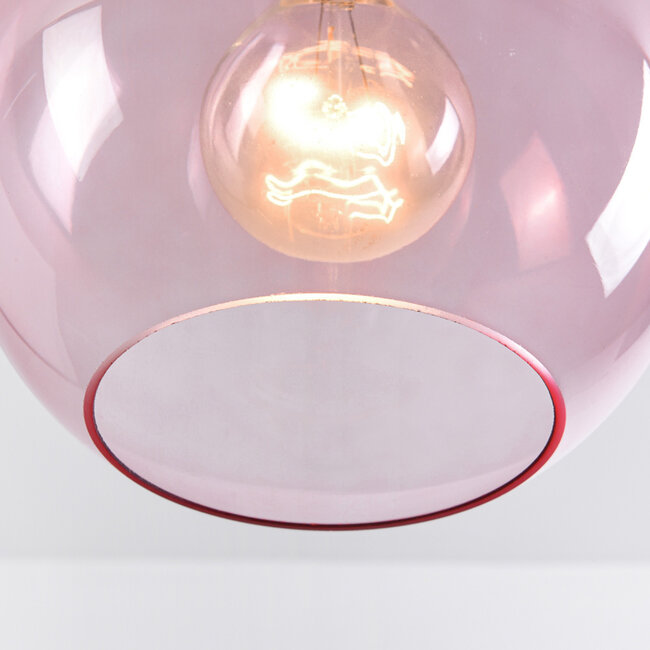 1-światło lampa wisząca Liya - czerwone szkło wariant 2