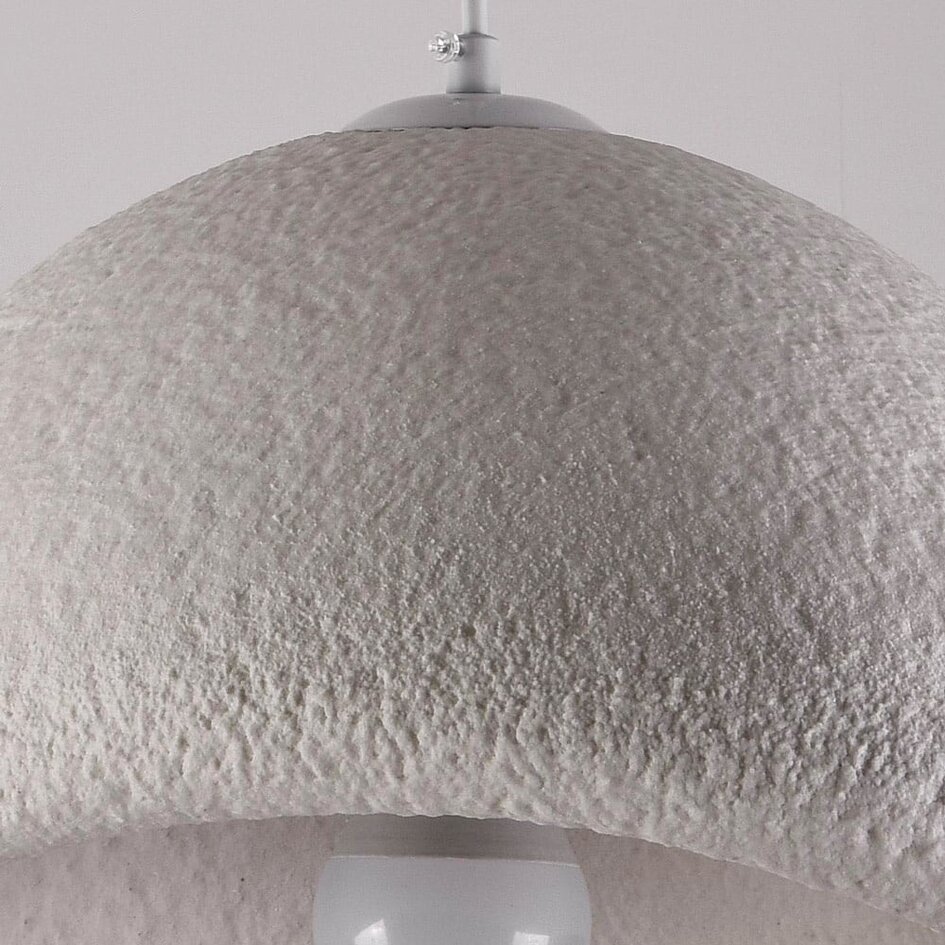 Lampa wisząca Wabi-Sabi Cemento biała efekt kamienia - 38 x 30 cm