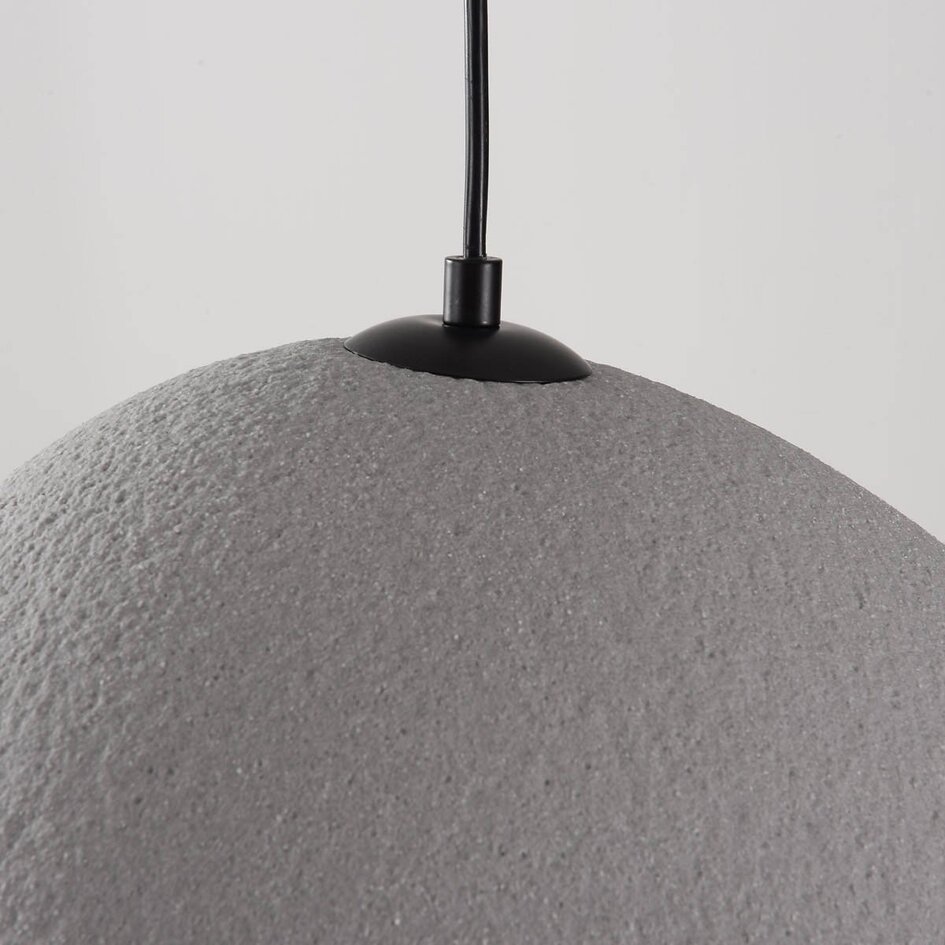 Lampa wisząca Wabi-Sabi Cemento szary efekt kamienia - 38 x 30 cm