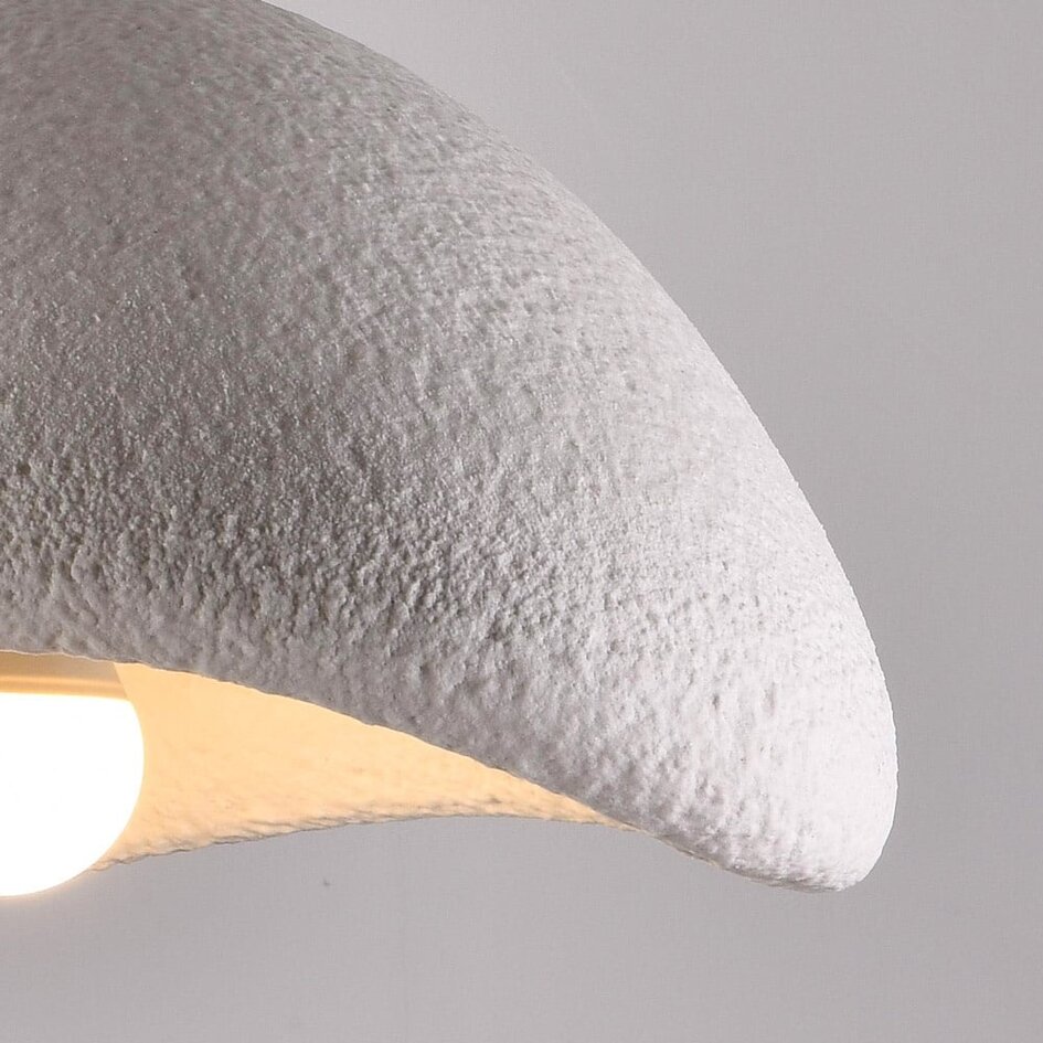 Lampa wisząca Wabi-Sabi Cemento biała z efektem kamienia - 60 x 47 cm