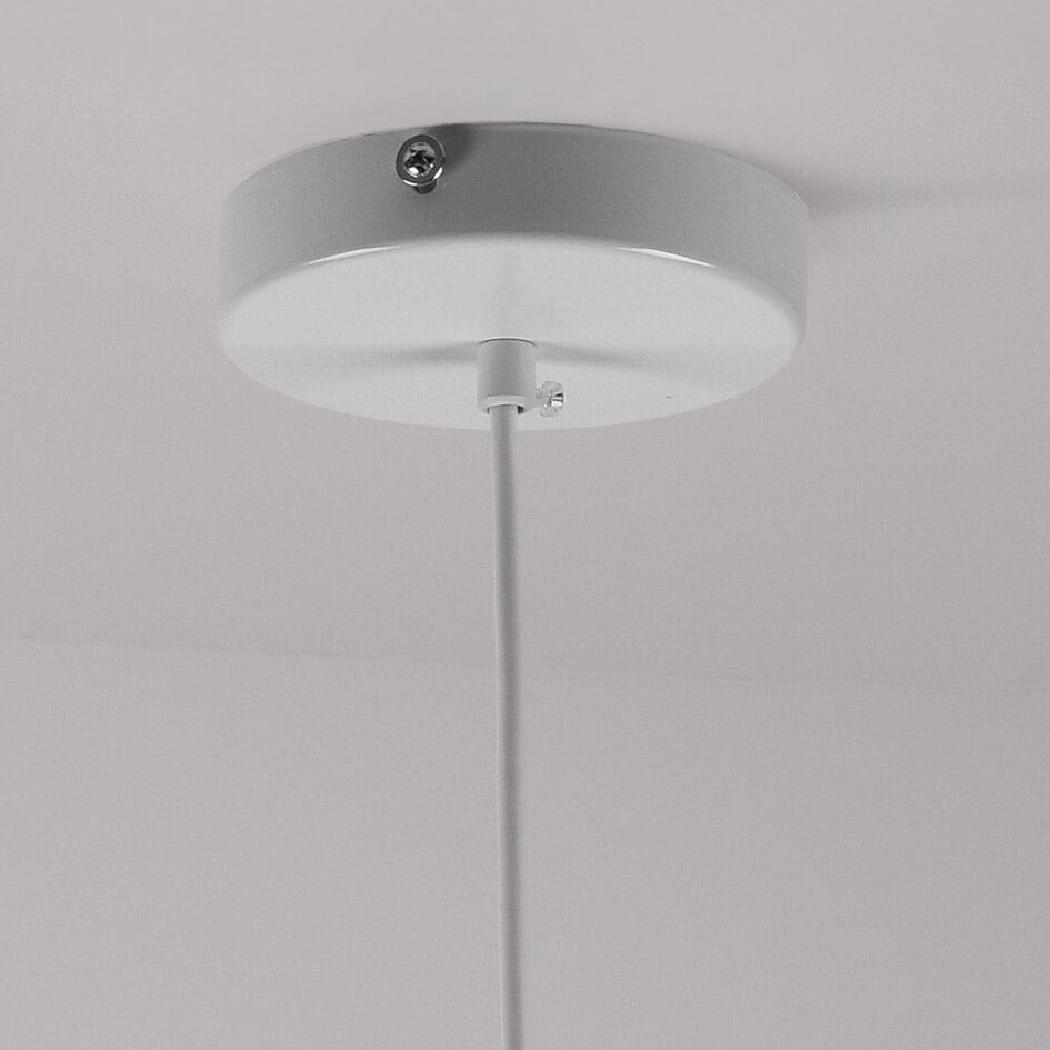 Lampa wisząca Wabi-Sabi Cemento biała z efektem kamienia - 60 x 47 cm