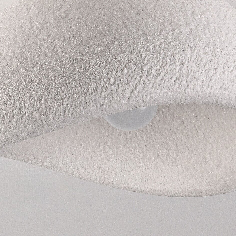 Lampa sufitowa Wabi-Sabi Concrete Aura 60 x 47 cm z efektem kamienia – biała