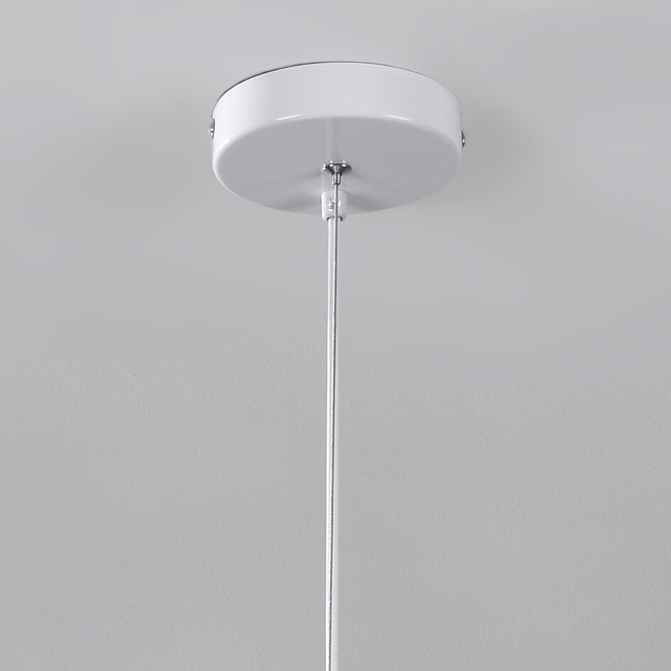 Lampa wisząca Wabi-Sabi Cemento biała z efektem kamienia - 80 x 64 cm