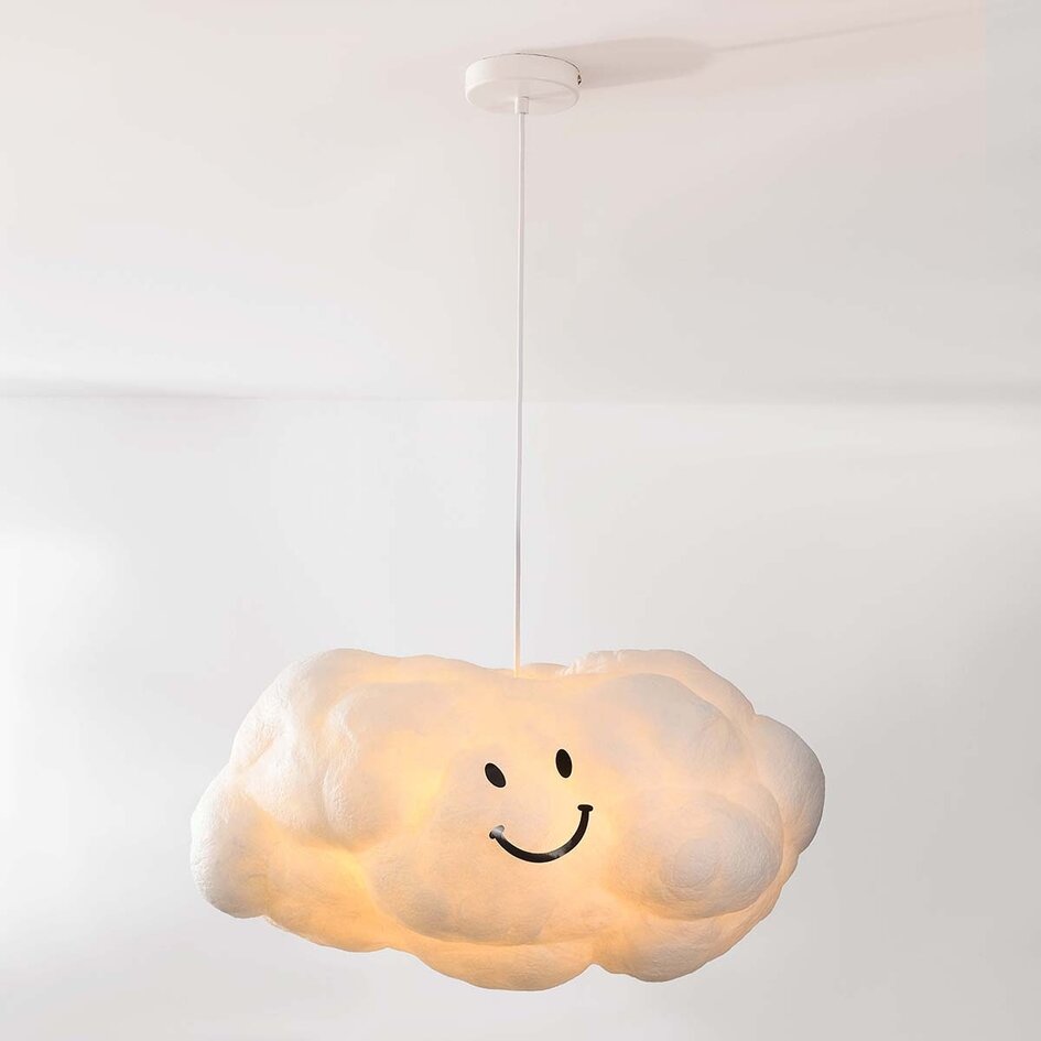 Biała lampa wisząca w kształcie chmury Kumo 60 cm – lampa chmura