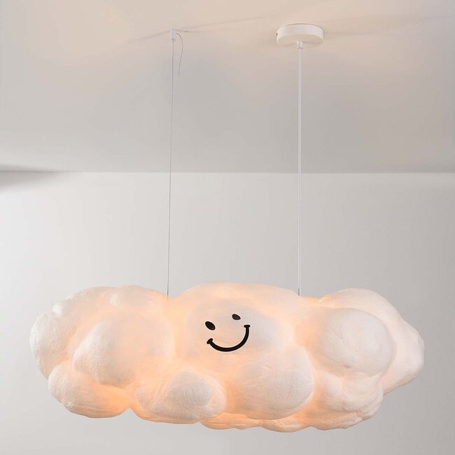 Biała lampa wisząca w kształcie chmury Kumo 90 cm – lampa chmura