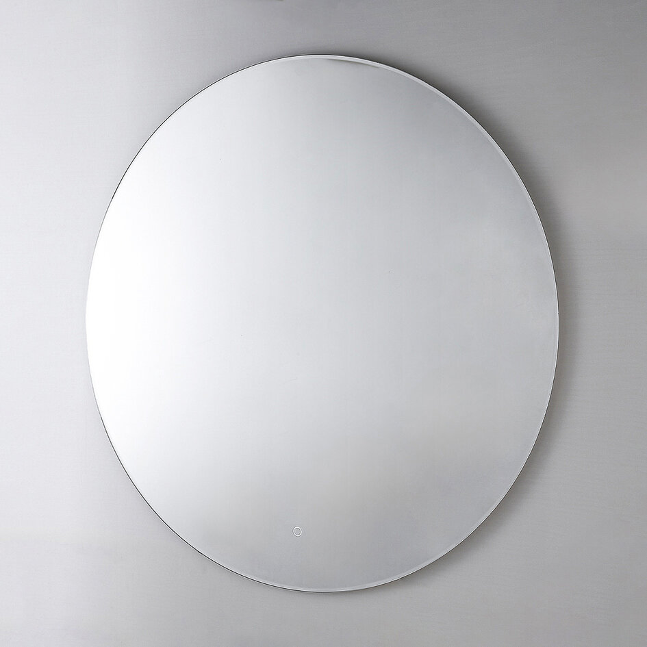 Lustro łazienkowe Reflecta Ø80 cm – ściemnianie dotykowe, regulacja koloru, z ogrzewaniem