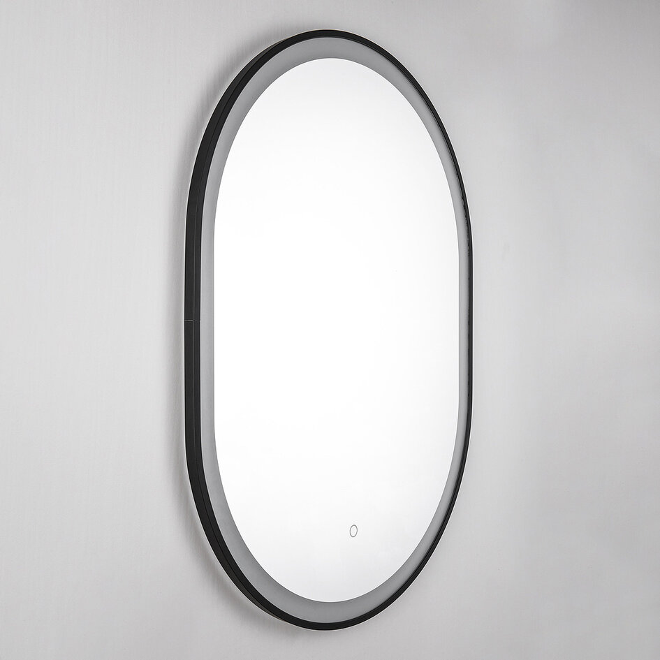 Lustro łazienkowe Flare 60 x 80 cm – ściemnianie dotykowe, regulacja koloru, z ogrzewaniem