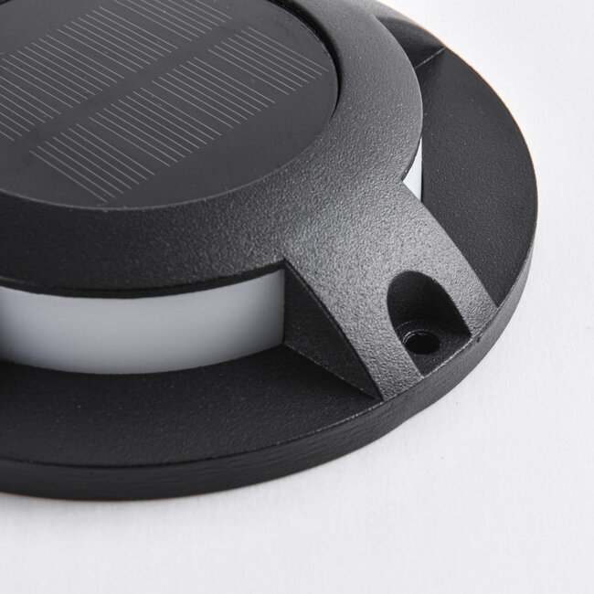 Solarne reflektor natynkowy zewnętrzny Solarion 3000K (Ciepła biel) - czarny