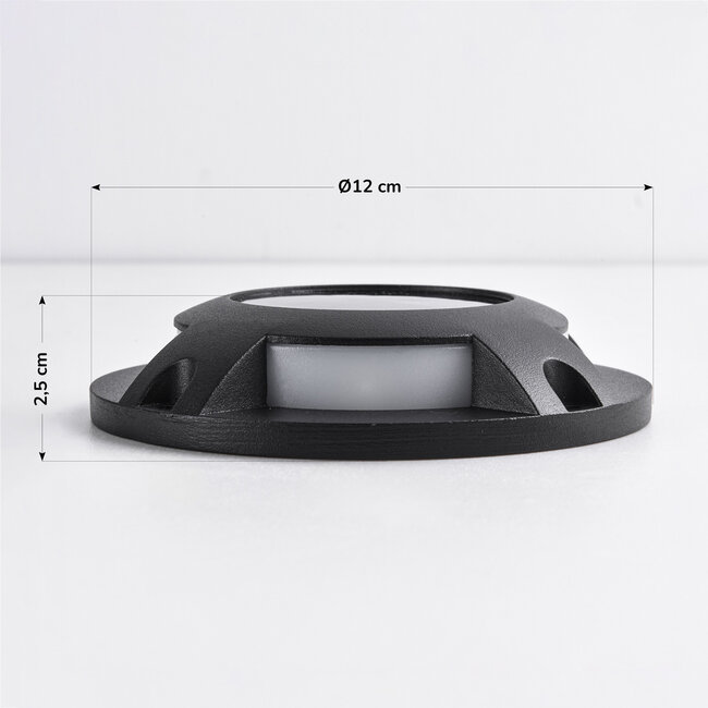 Solarne reflektor natynkowy zewnętrzny Solarion 3000K (Ciepła biel) - czarny