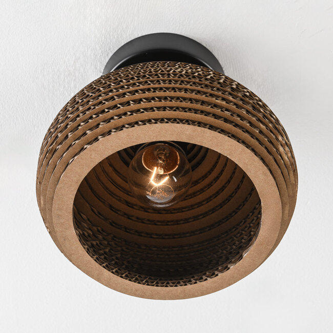 1-światło lampa sufitowa z kartonu - Papilla