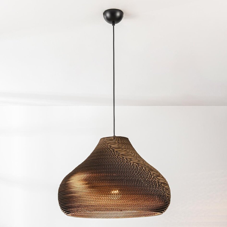 Kartonowa lampa wisząca Ø50 cm - Veela