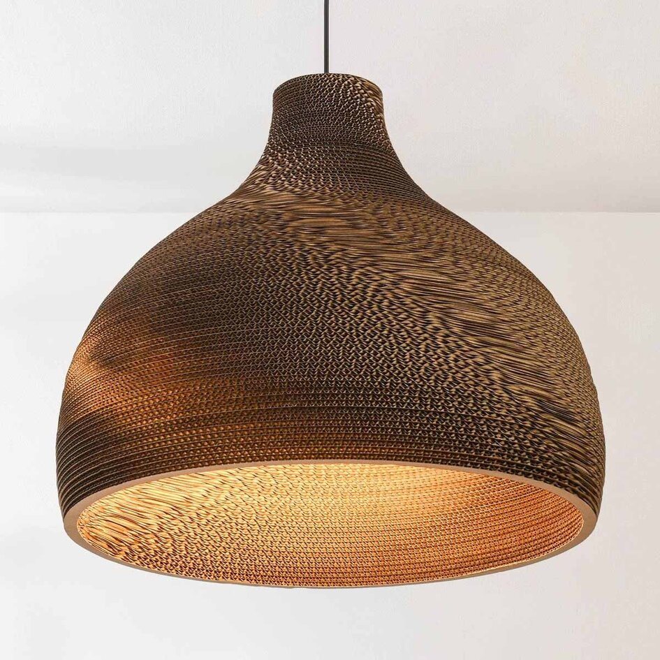 Lampa wisząca kartonowa Soluna - Ø50 cm
