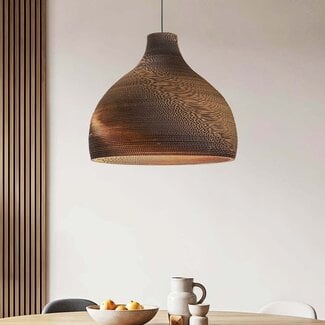 Lampa wisząca z kartonu Soluna - Ø60 cm