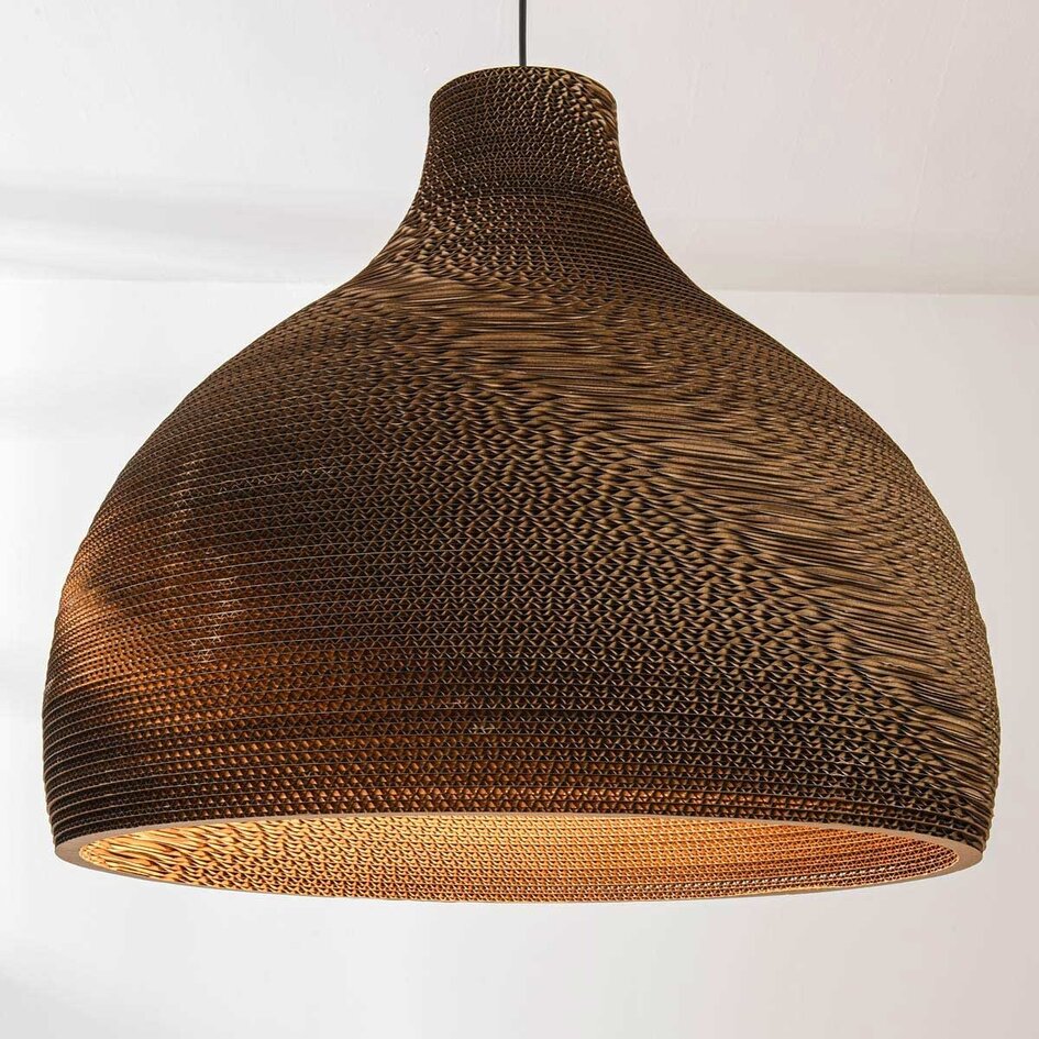 Lampa wisząca z kartonu Soluna - Ø60 cm