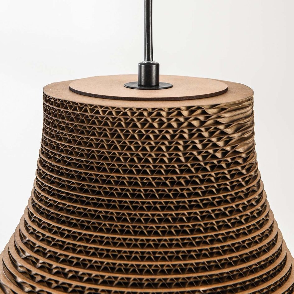 Lampa wisząca z kartonu Soluna - Ø60 cm