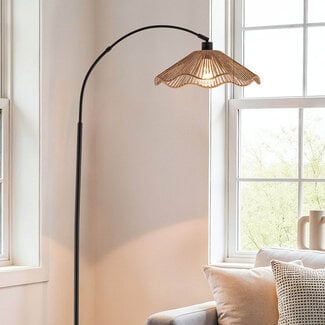 Nowoczesna lampa podłogowa w stylu boho - Hua