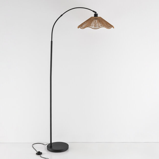 Nowoczesna lampa podłogowa w stylu boho - Hua