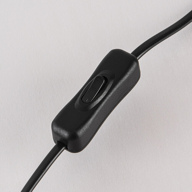 Nowoczesna lampka stołowa z lnianym kloszem - Teburu