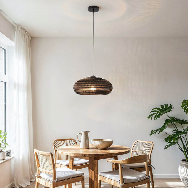 Lampa wisząca 1-światło z kartonu - Haze