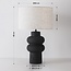 Ceramiczna lampka stołowa Sera - czarne