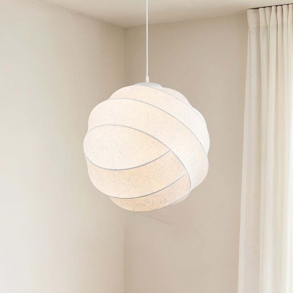 Minimalistyczna lampa wisząca Soie o wyglądzie jedwabiu