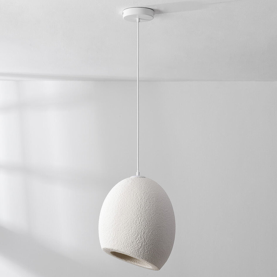 Lampa wisząca Wabi-Sabi Yugen z białym efektem kamienia