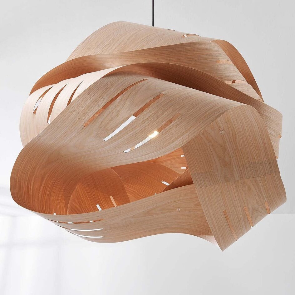 Design lampa wisząca Holz z drewna