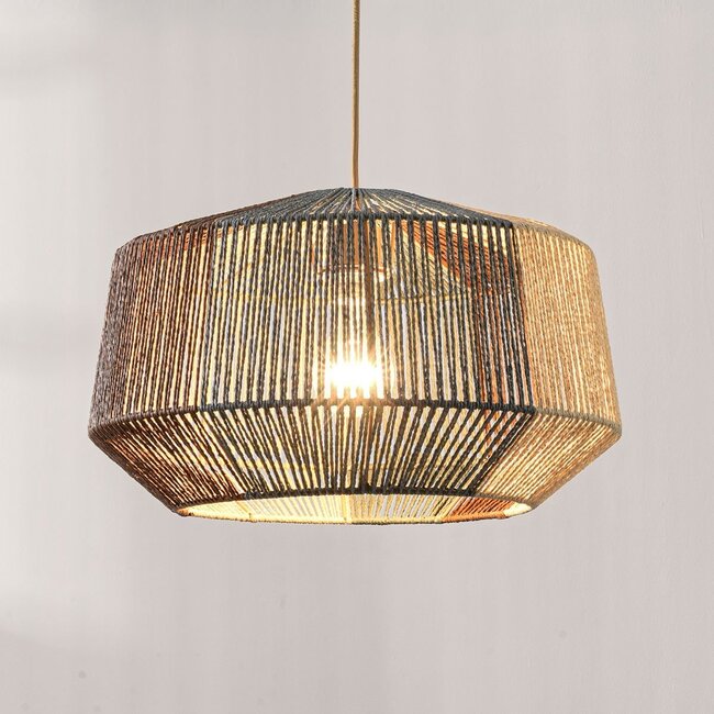 Lampa wisząca Ravon z trójkolorowej plecionej liny